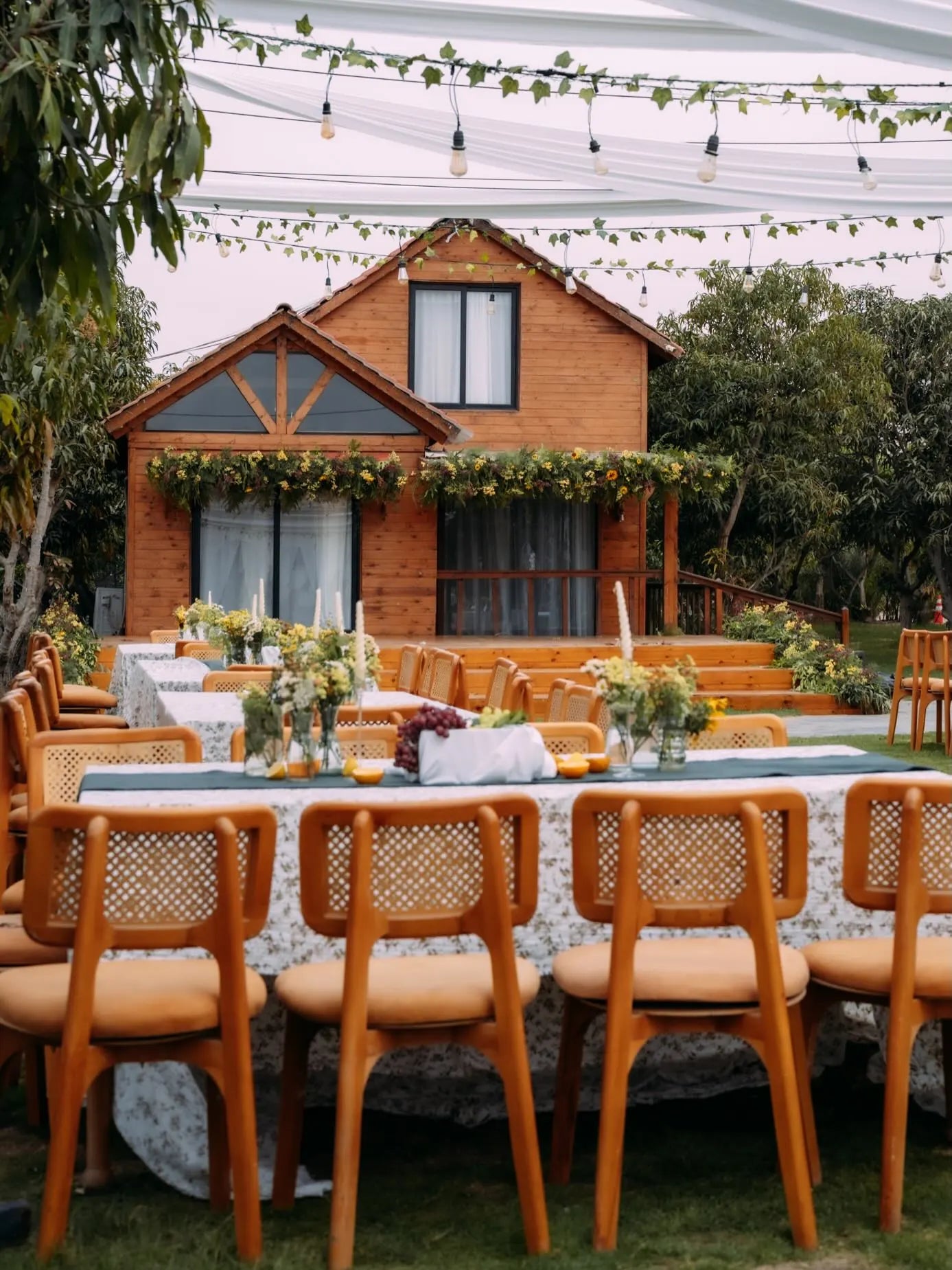 Reception tables at Tree House